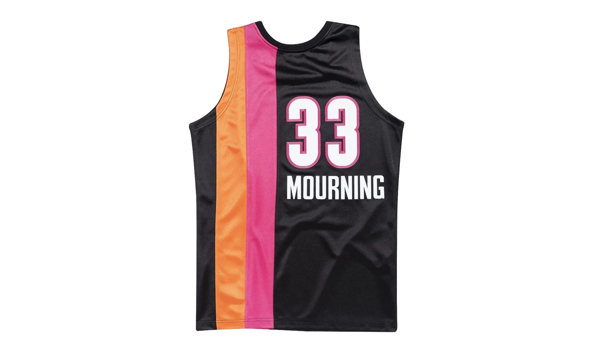 NBA Alonzo Mourning Authentic Jersey "2005-06 Miami Heat Alternate - Black" AJY4EL18032 MHEBLCK05AMO