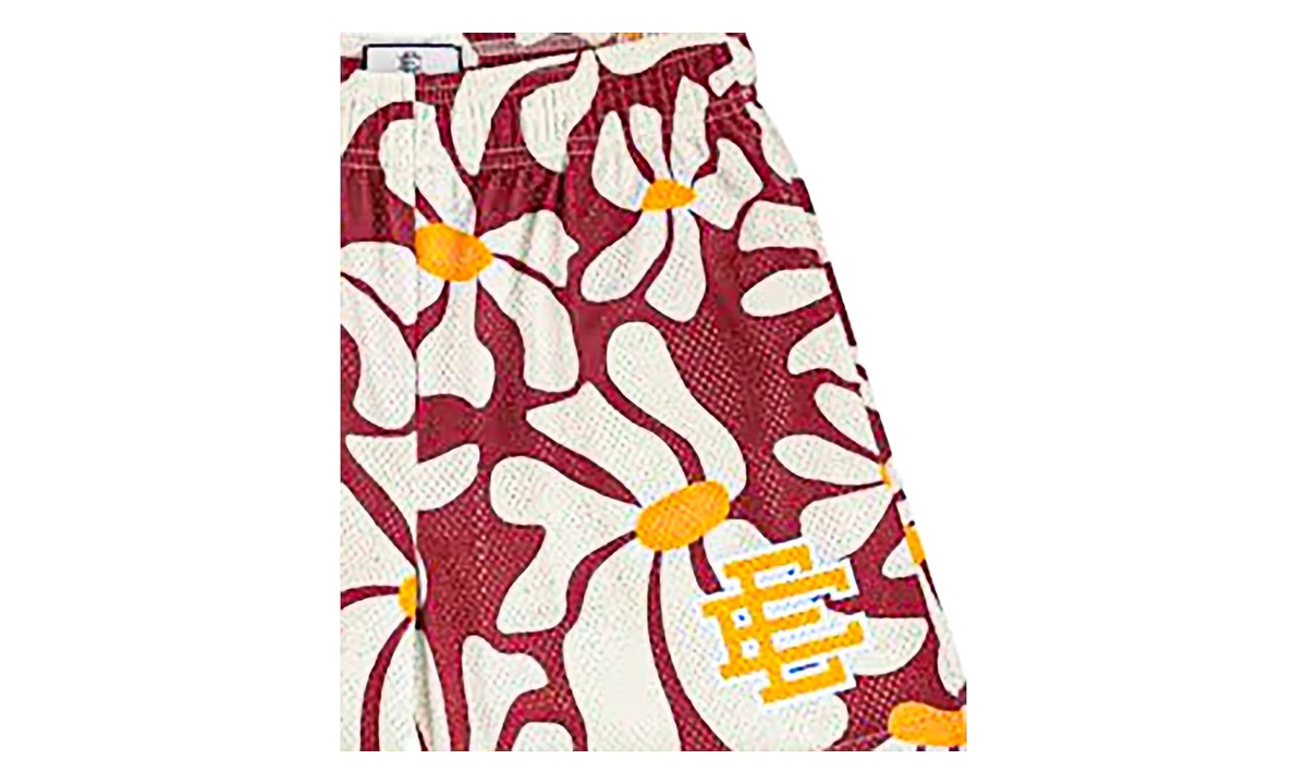 EE Basic Shorts "Red Daisies / Yellow" EE230