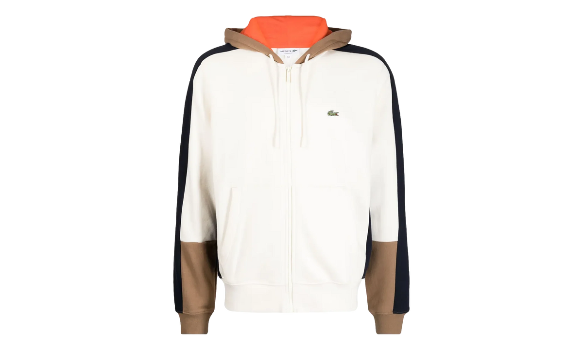 Colorblock Hoodie "White / Brown / Navy Blue" SH1301 RI2