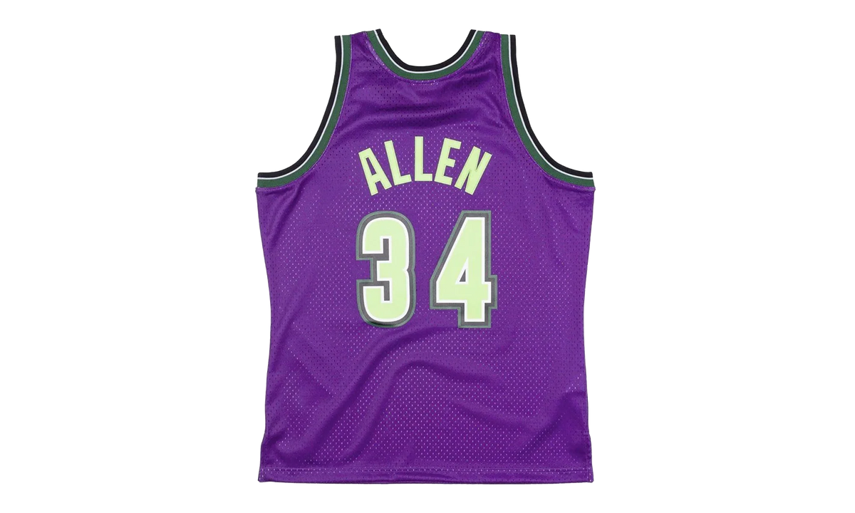 NBA Ray Allen Reload Swingman Jersey "1996 Milwaukee Bucks - Purple" SMJYCP19294 MBUPURP96RAL