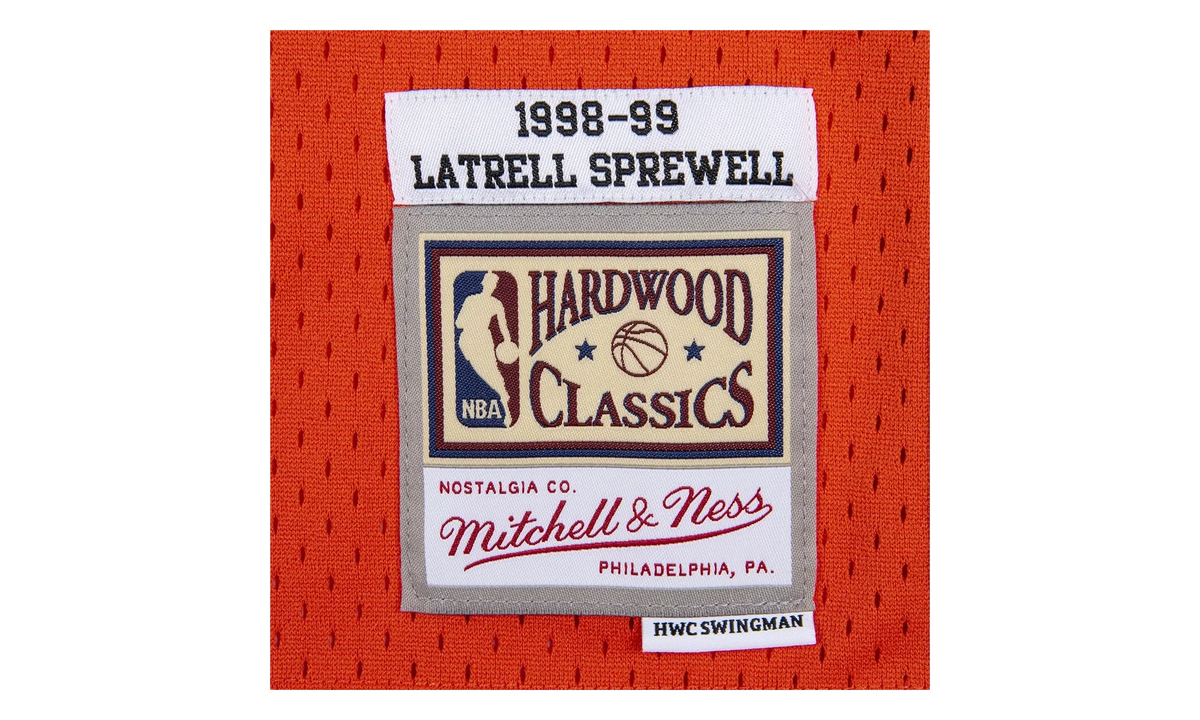 NBA Latrell Sprewell Reload Swingman Jersey "1998 New York Knicks - Orange" SMJYCP19287 NYKORAN98LSP