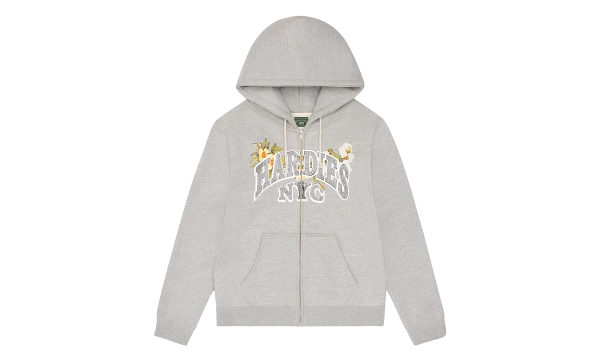 Hardies NYC Zip Up Hoodie "Grey" DT586