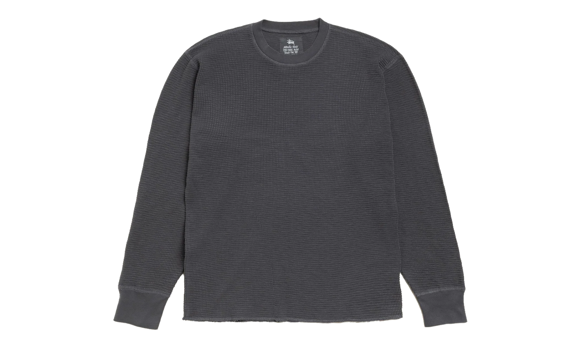 PIGMENT DYED LS THERMAL "Faded Black" STUS405